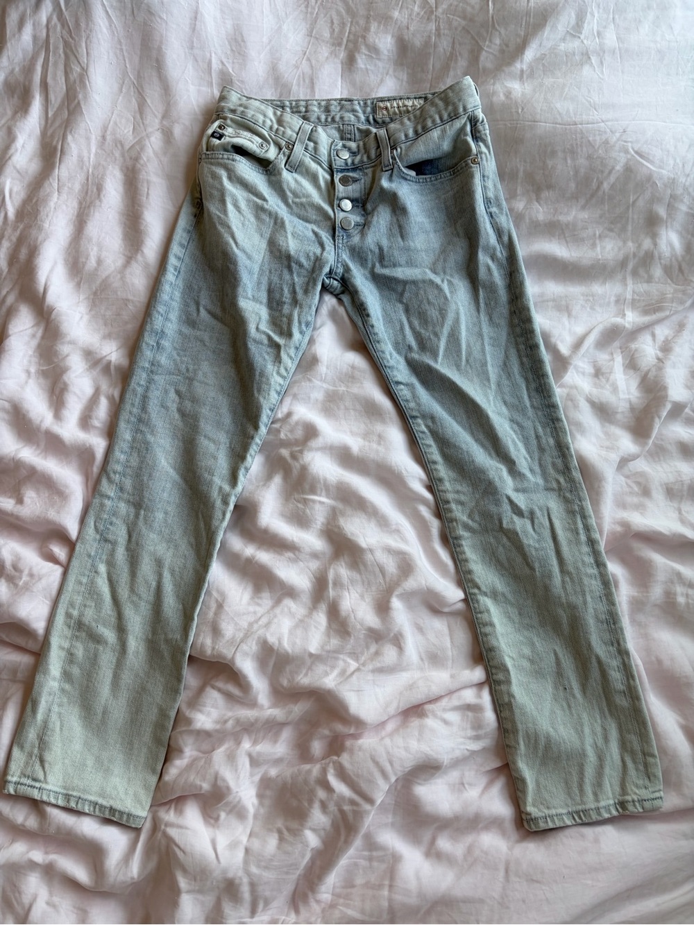 anthropologie nolan ankle button down jeans (26w)
